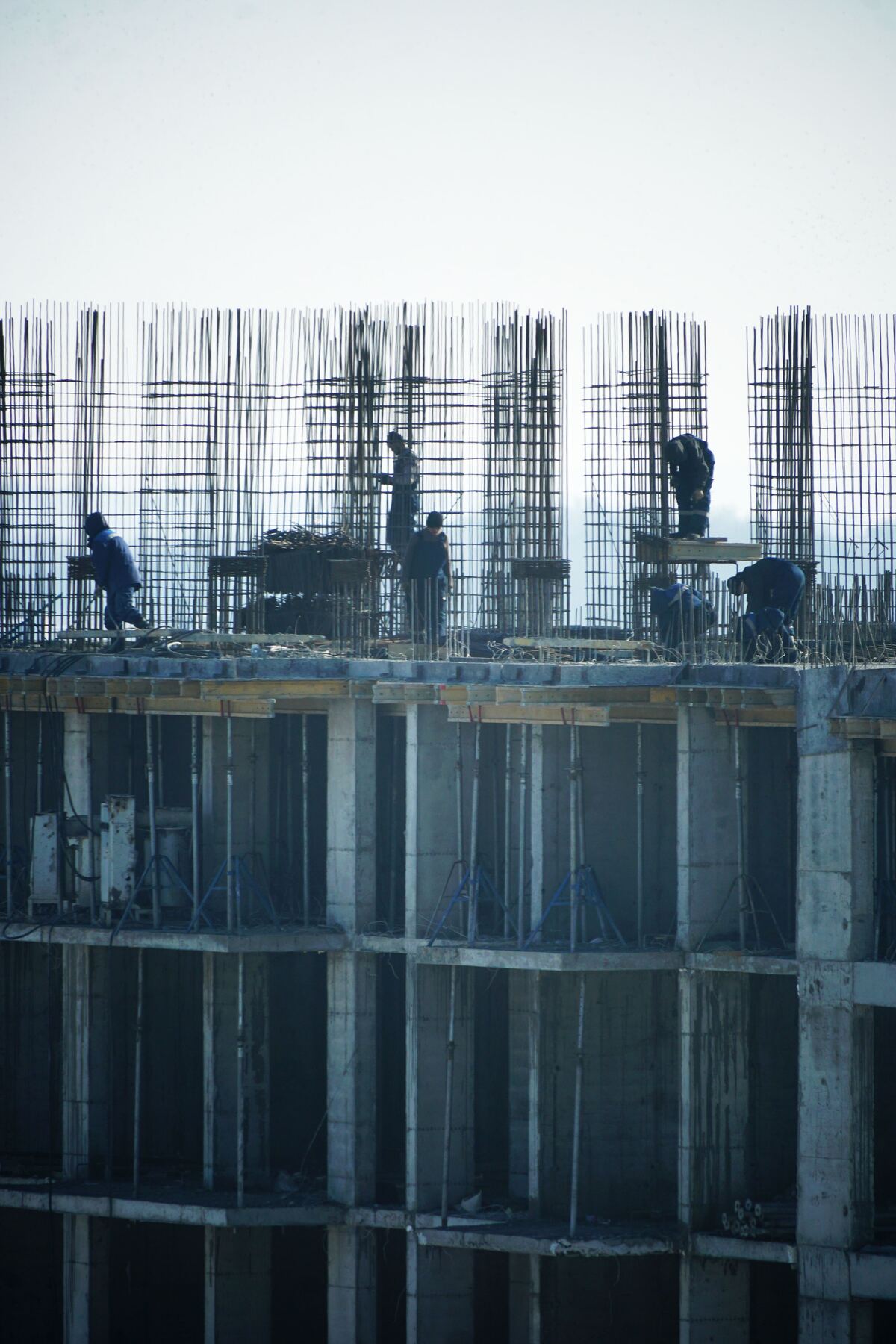 RCC structural framework under construction, engineered by Gravitas Builders